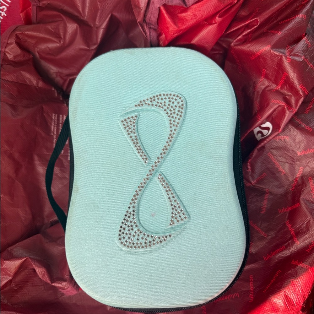 NFINITY Light Blue Cosmetic Case Cheerleading makeup bag